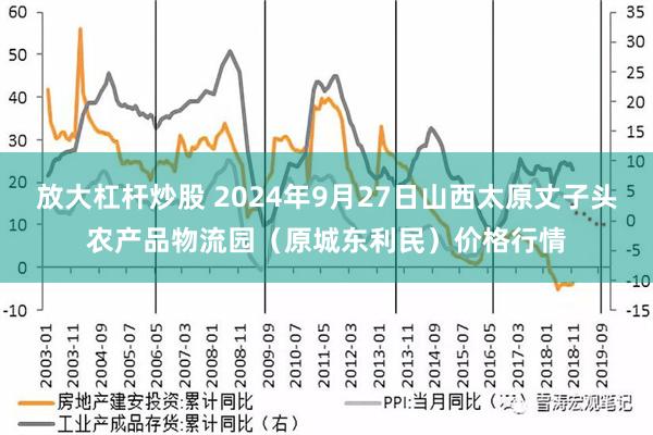 放大杠杆炒股 2024年9月27日山西太原丈子头农产品物流园（原城东利民）价格行情