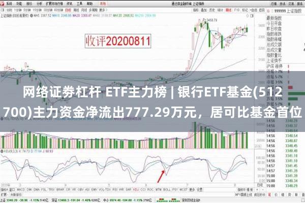 网络证劵杠杆 ETF主力榜 | 银行ETF基金(512700)主力资金净流出777.29万元，居可比基金首位