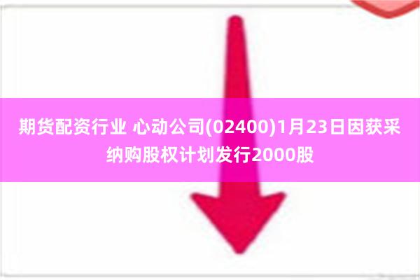 期货配资行业 心动公司(02400)1月23日因获采纳购股权计划发行2000股